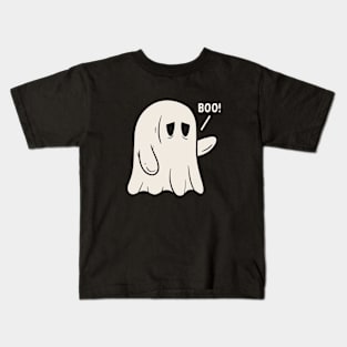 Tired Ghost Boo Kids T-Shirt